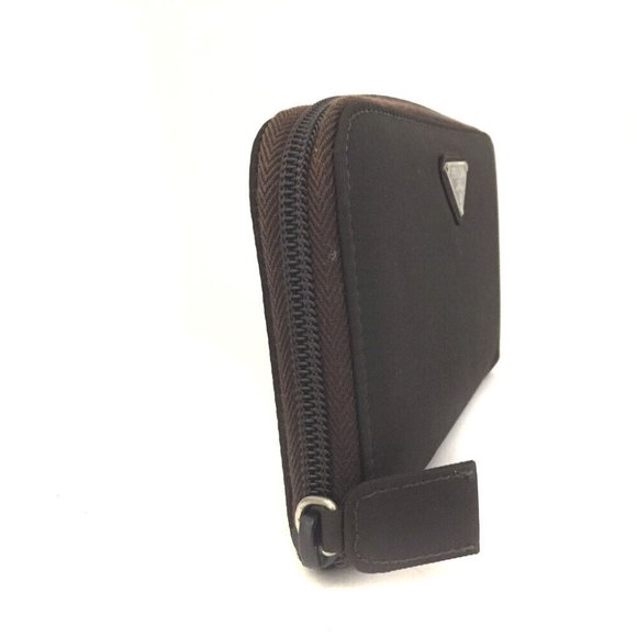 PRADA Logo Plate Nylon Zip Around Long Wallet/1F8562 - Picture 2 of 8